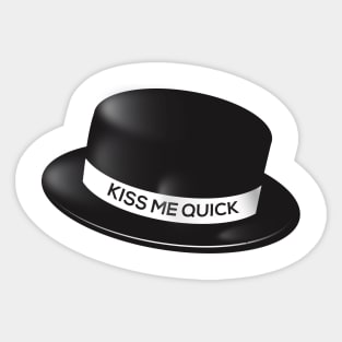 Kiss Me Quick Hat Sticker